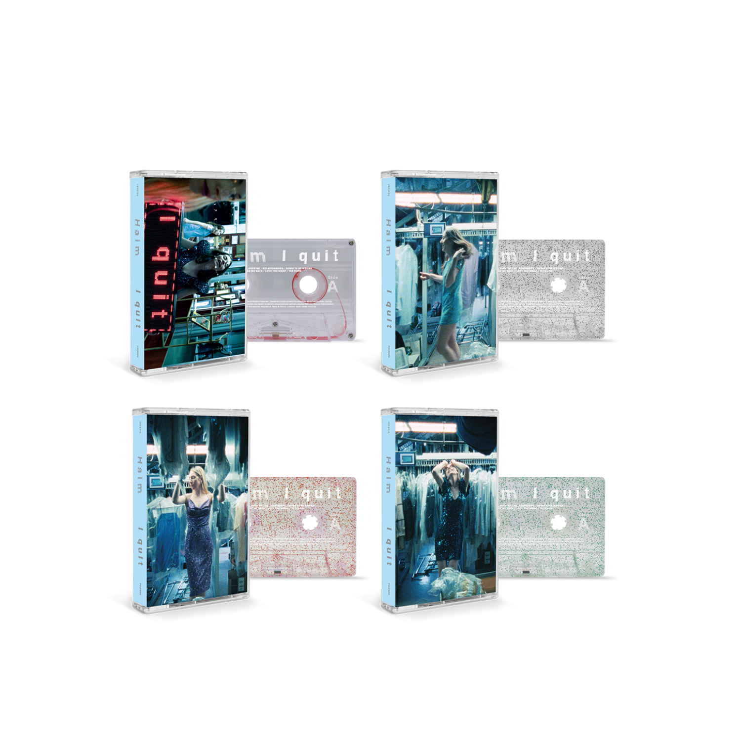 I quit Cassette Bundle + Autographed Art Card - Haim